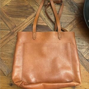 Madewell Medium Leather Tote Bag